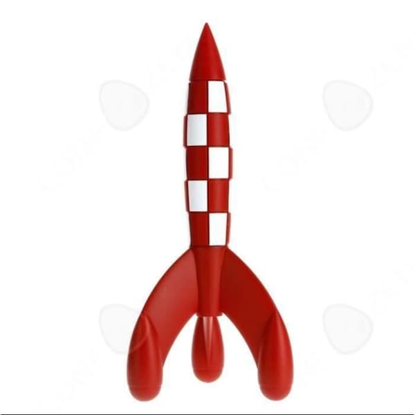 CONFO® Toy raket modell harts figur modell färgglad leksak modell figur leksak röd raket modell plast figur