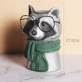 Miniatyrbild 2 av 4: TD® Raccoon Flowerpot Ornament 13,5*14*21,5cm Kreativ form Suckulent blomkruka Djurhuvudplanterare