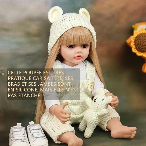 Docka Baby - Ej specificerad - 55cm - Plast och silikon - För barn 4-6 år - Vattenleksak