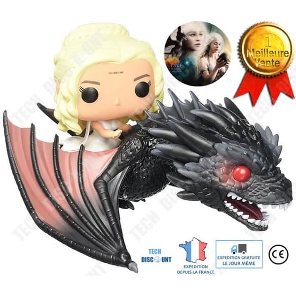 TD® statyett daenerys drake targaryen järn tron dekoration realistisk miniatyr karaktär replika leksak samling