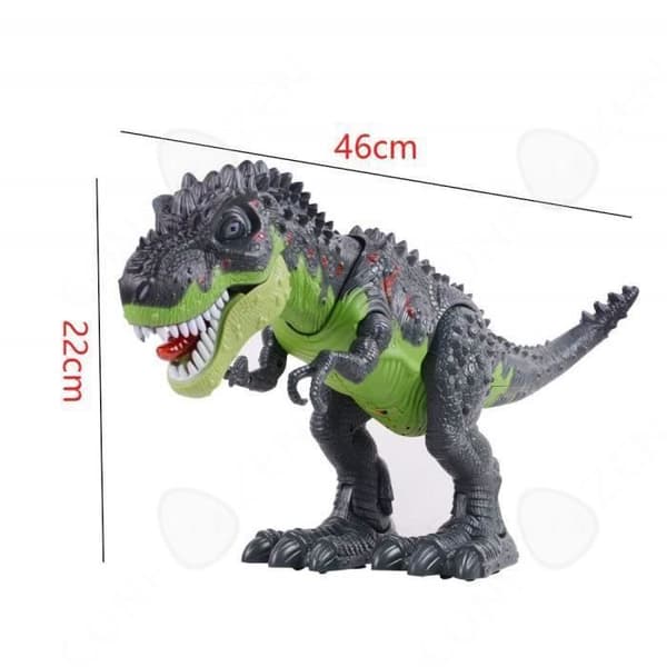 C® elektrisk dinosaurieleksak, simulering av Tyrannosaurus Rex-modell, musiksimulering - present till barns födelsedag eller N