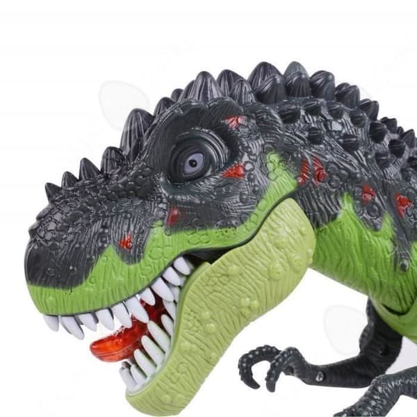 C® elektrisk dinosaurieleksak, simulering av Tyrannosaurus Rex-modell, musiksimulering - present till barns födelsedag eller N