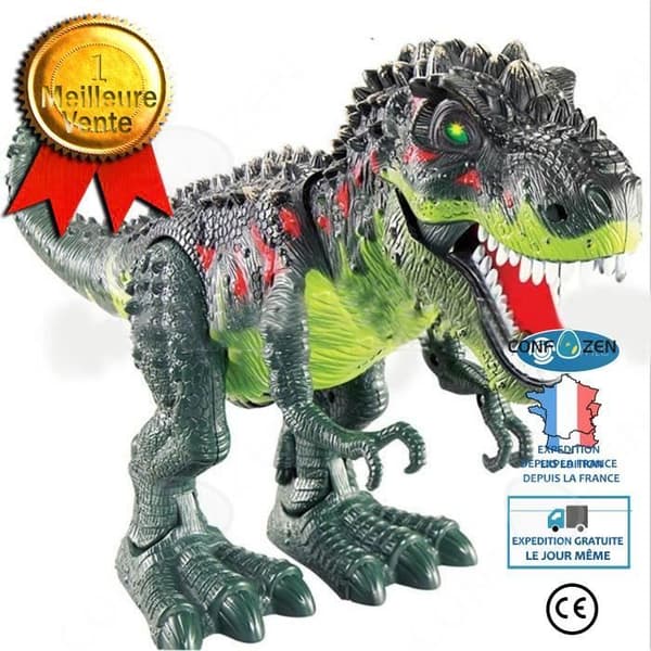 C® elektrisk dinosaurieleksak, simulering av Tyrannosaurus Rex-modell, musiksimulering - present till barns födelsedag eller N
