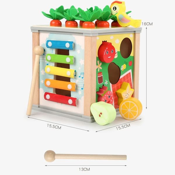 TD® matchande block 15,5*15,5*16cm Säkra och hälsosamma 9 sätt att spela på