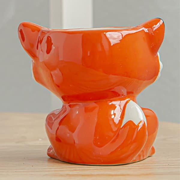 Keramisk blomkruka - TD® - tecknad enkel europeisk stil - orange - för barn