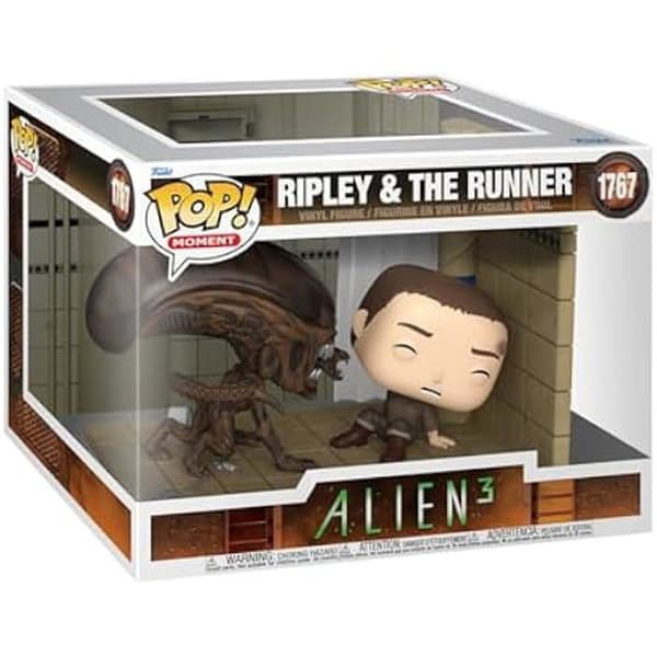 Figurine Funko Pop! Moment - Alien Classic - Ellen Ripley &amp; Xeno - 9,5 cm - Hållbar Vinyl - Perfekt Gåva