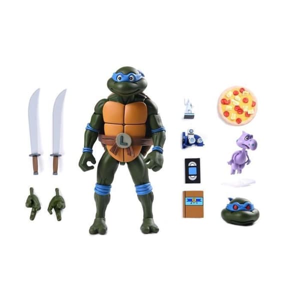 Tortues Ninja (Tecknad serie) figur med Ultimate Leonardo VHS 18 cm