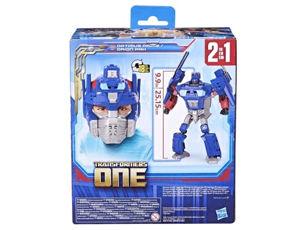 Transformers One 2 in 1 Optimus Prime (Orion Pax) Mask Action Figure, Child, Face mask, 6 yr(s), Movie, Transformers, 1 pc(s)
