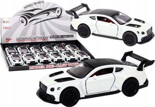 LeanToys Lekebil Sportsbil 1:32 Friction Drive Pearl White
