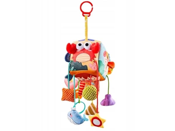 Lean Toys Havsdjur Touch Cube med hängen