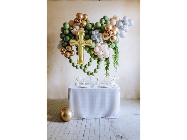 PartyDeco LB13P-097-20, lekeballong, lateks, oliven, monokromatisk, universell, universell