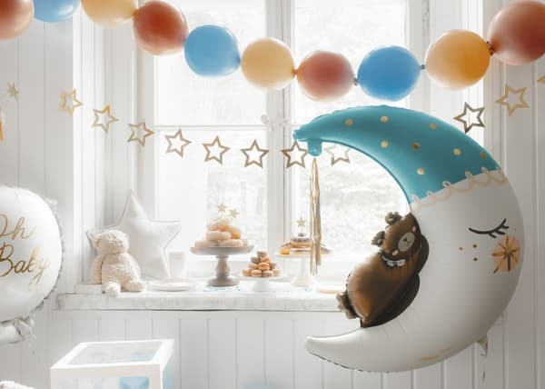 PartyDeco LB13P-011J-20, Toy balloon, Latex, Light Blue, Monochromatic, Universal, Universal