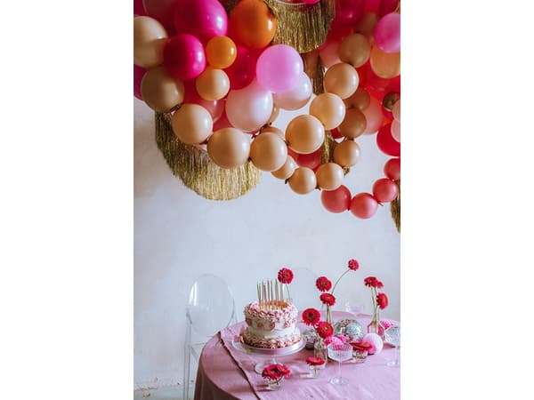 PartyDeco LB13P-081J-20, Toy balloon, Latex, Light pink, Monochromatic, Universal, Universal