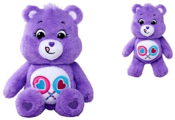 TEDDYBJÖRN PLYSCH 35CM SKÅL LILA SIMBA
