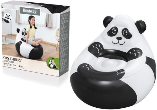 Panda oppblåsbar stol 72 x 72 x 64 cm Bestway 75116 EDUKAMP