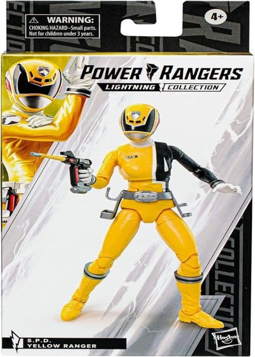Samlarfigur - POWER RANGERS - Gul S.P.D. Ranger - 15,2 cm - Tillbehör ingår - Från 4 år