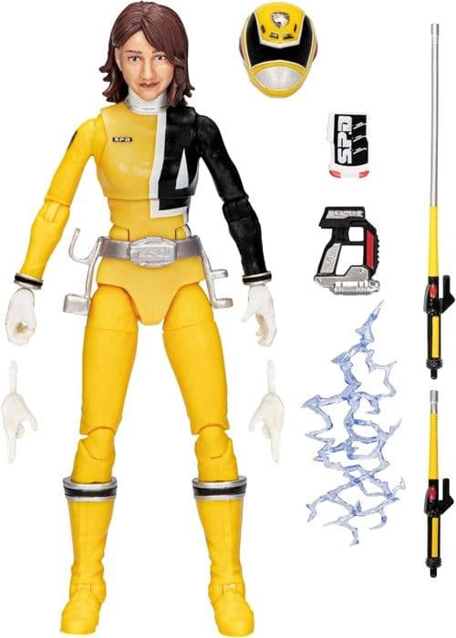Samlarfigur - POWER RANGERS - Gul S.P.D. Ranger - 15,2 cm - Tillbehör ingår - Från 4 år