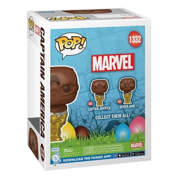 Captain America statyett 9 cm - FUNKO - Marvel - Pop!