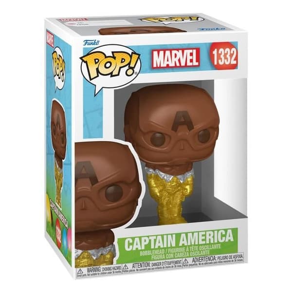 Captain America statyett 9 cm - FUNKO - Marvel - Pop!