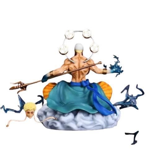 Figurine Enel One Piece Ener Eneru gudomlig varelse anime manga karaktär dubbelhuvud leksak kraftfull gud samling modell staty