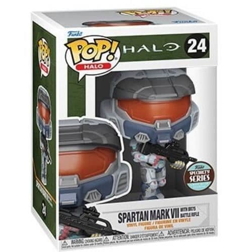FUNKO POP! SPECIALTY SERIES SPEL: HaloInfinite- Mark VII m/vapen [] Vinyl F