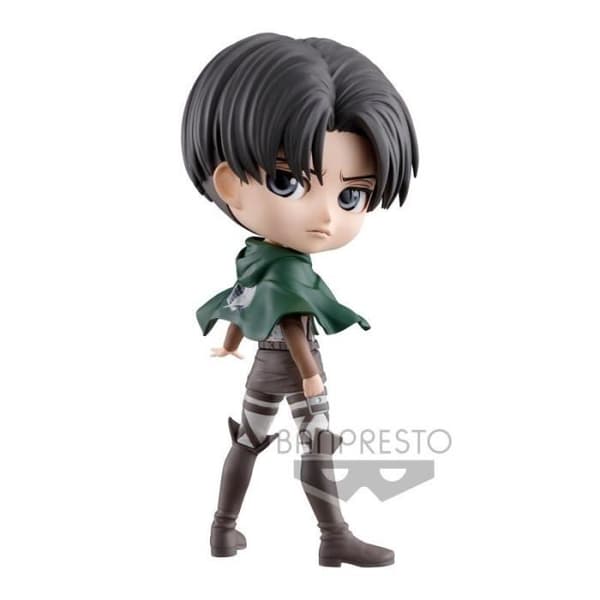 Q Posket Figur - Attack On Titan - Levi (ver.b) - BANDAI VISUAL - Figur - Ljusa färger - Q Posket