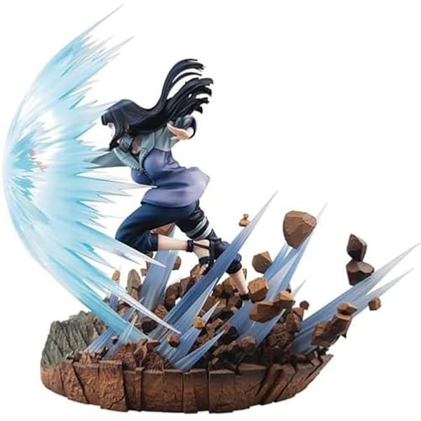 Figur - MEGAHOUSE - Hinata Hyuga Naruto Shippuden - 30 cm - Flerfärgad - Licensierad Naruto
