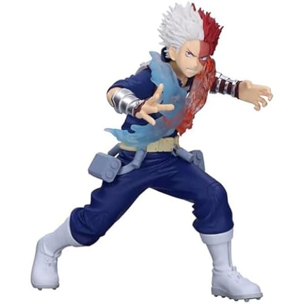 Handgjord figur - BANPRESTO - Shoto Todoroki II - 14 cm - PVC - Flerfärgad