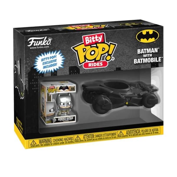 Bitty Pop! Ride - Batman - Batman med Batmobilen