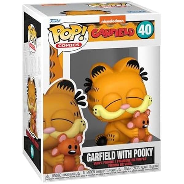 Figur - Funko Pop! - Garfield - Garfield med Pooky - Högkvalitativt vinyl - Idealisk present