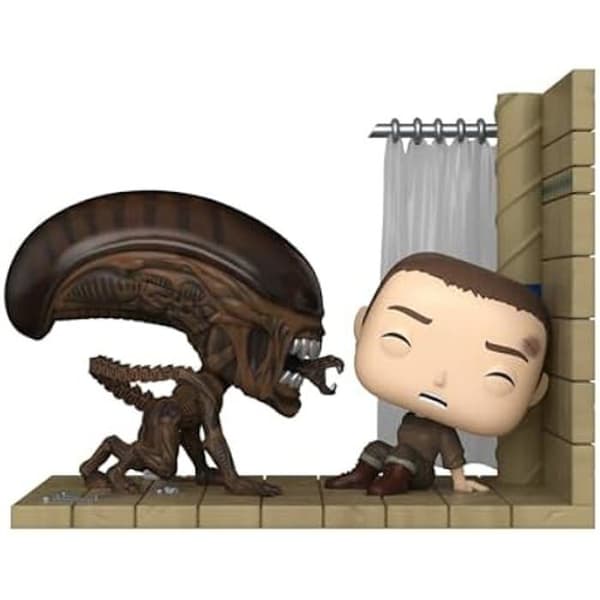 Figurine Funko Pop! Moment - Alien Classic - Ellen Ripley &amp; Xeno - 9,5 cm - Hållbar Vinyl - Perfekt Gåva