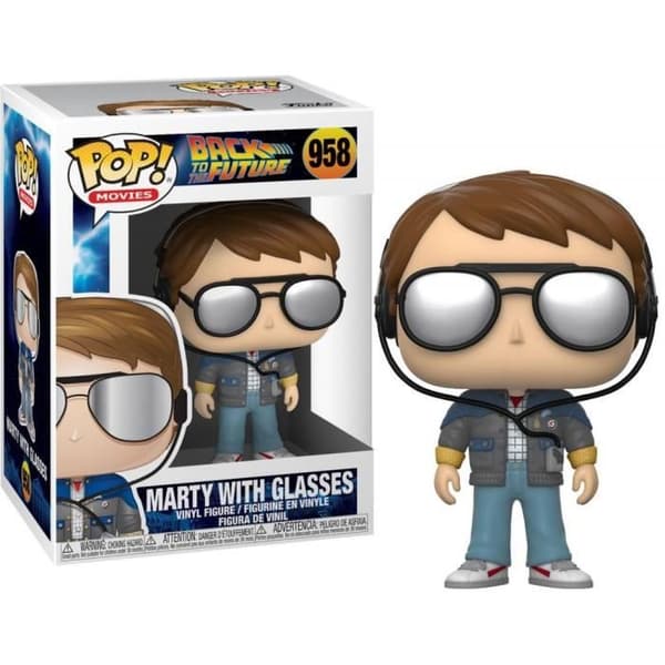 TILLBAKA TILL FRAMTIDEN Figur - Bobble Head POP N° 958 - Marty m/glasögon