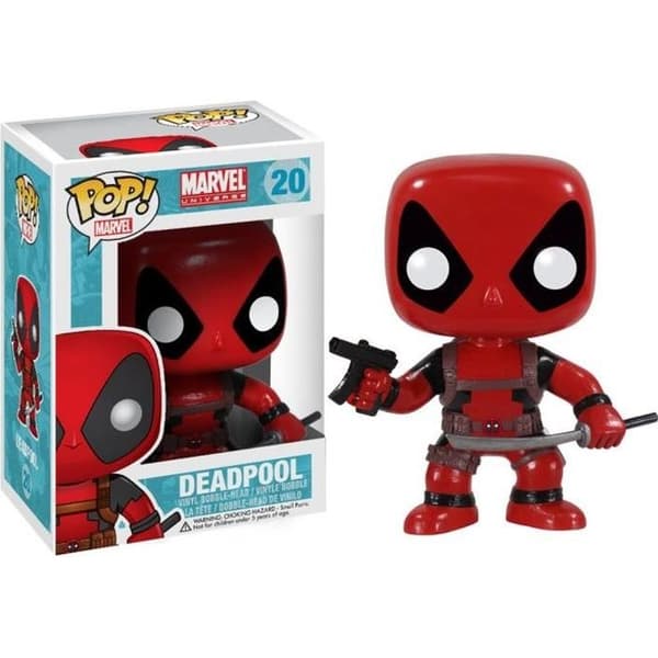 Funko Pop! Marvel - Deadpool - 10 cm - Röd och svart - Officiellt licensierad