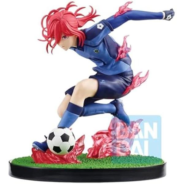 Figur - Bandai Spirits - Hyoma Chigiri - 14 cm - Blå låsboll - Samlarobjekt