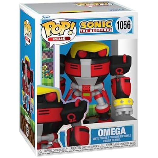 Figurine - Funko - Sonic - E-123 Omega - Högkvalitativ Vinyl - Idealisk Gåva - 9,5 cm