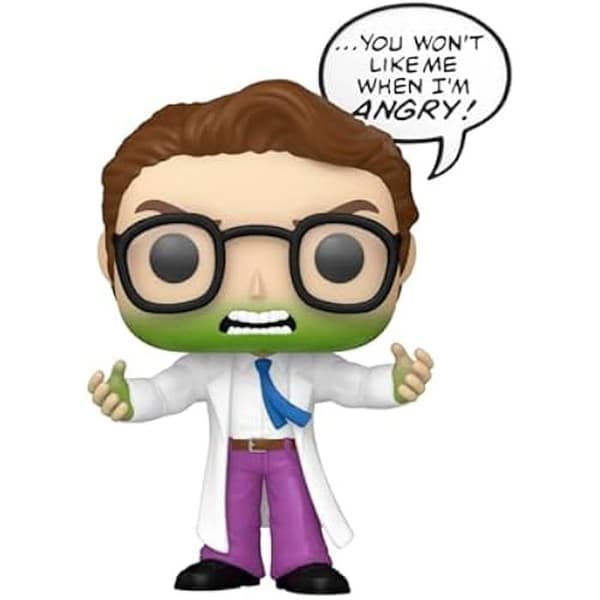 Figurine Funko Pop! - Marvel - Bruce Banner - Hulk - 9,5 cm - Kvalitetsvinyl - Idealisk Present