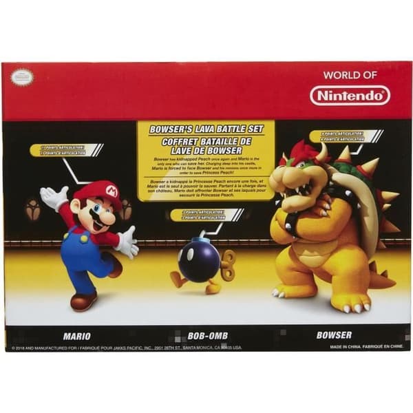 Mario and Bowser-figur - JAKKS PACIFIC dioramalåda - Super Mario-licens