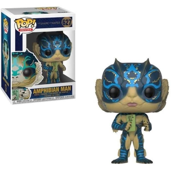 Funko Pop! - Formen på vattnet - Grodman med karta - 9 cm