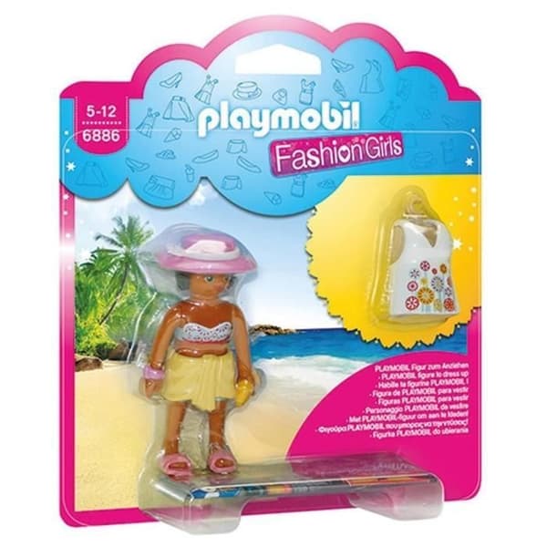 PLAYMOBIL - Modetjejer - Strandoutfit för tjejer - Från 4 år