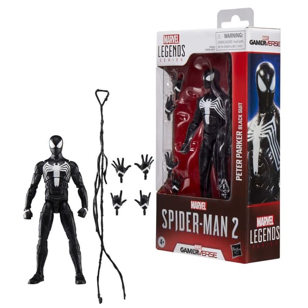 Marvel Legends Spider-Man 2 Peter Parker Black Suit figure 15cm