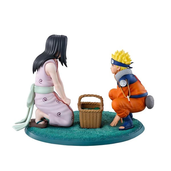 Naruto The Land of Waves Naruto Uzumaki &#38; Haku Ichibansho figure 10cm