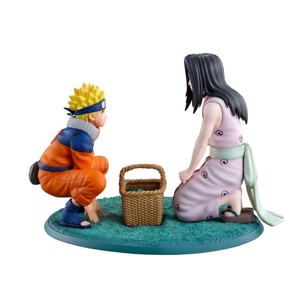 Naruto The Land of Waves Naruto Uzumaki &#38; Haku Ichibansho figure 10cm