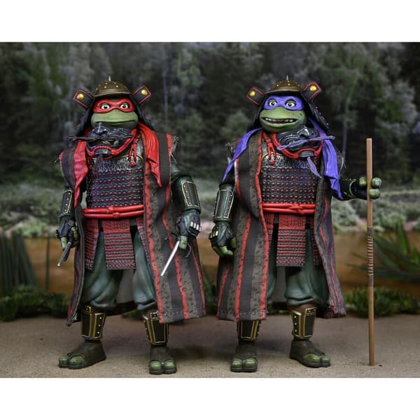 Ninja Turtles 3 Teenage Mutant Donatello &#38; Raphael pack 2 figures 18cm
