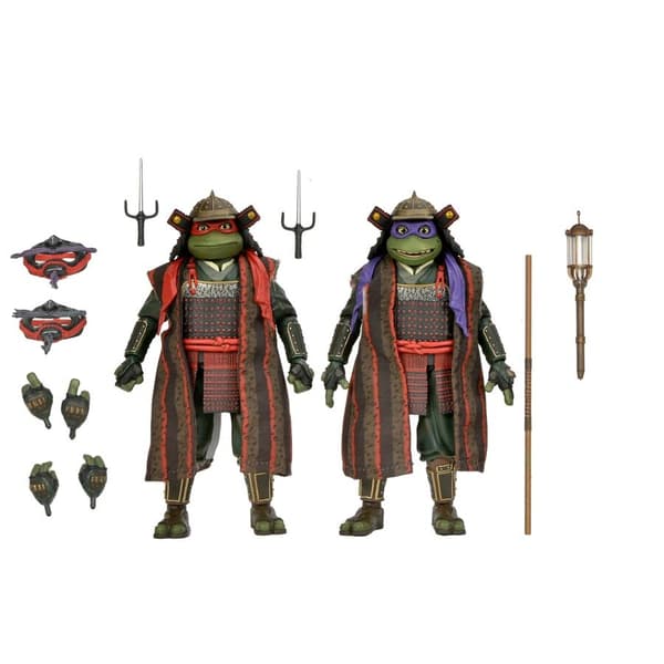 Ninja Turtles 3 Teenage Mutant Donatello &#38; Raphael pack 2 figures 18cm