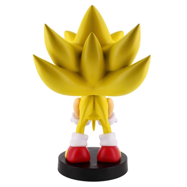 Sonic Super Sonic figure clamping bracket Cable guy 21cm