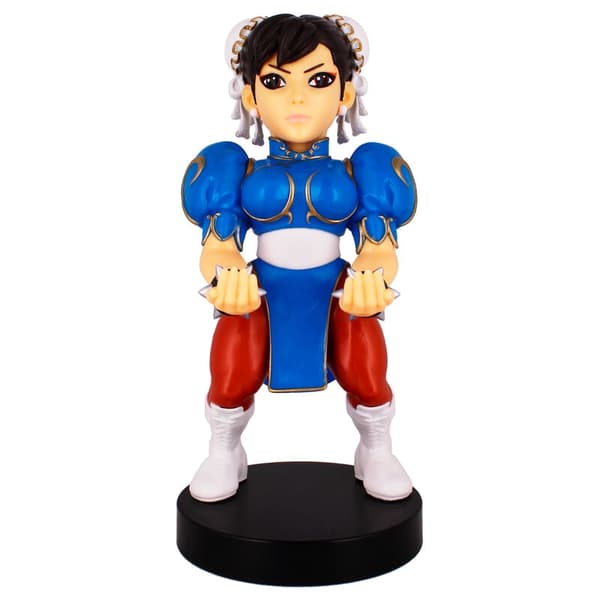 Street Fighter Chun Li figure clamping bracket Cable guy 20cm Flerfarvet