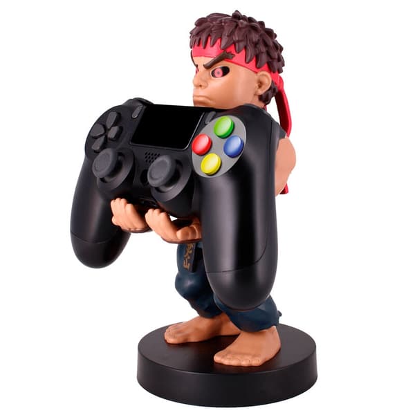 Street Fighter Evil Ryu figure clamping bracket Cable guy 20cm