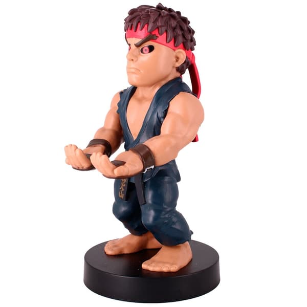 Street Fighter Evil Ryu figure clamping bracket Cable guy 20cm