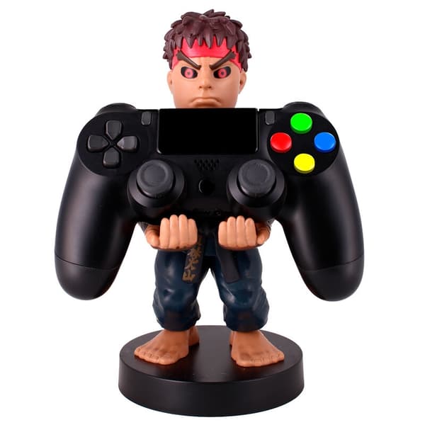 Street Fighter Evil Ryu figure clamping bracket Cable guy 20cm