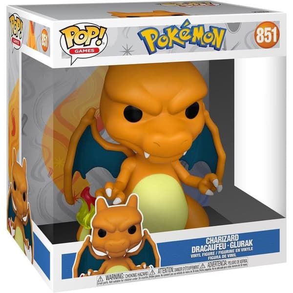 Figur - FUNKO - Jumbo Pop! Charizard - 25,4 cm - Exklusiv - Pokémon